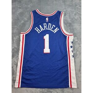 Nike Philadelphia 76ers James Harden 1 Jersey Blue NBA Swingman Mens 48 Large